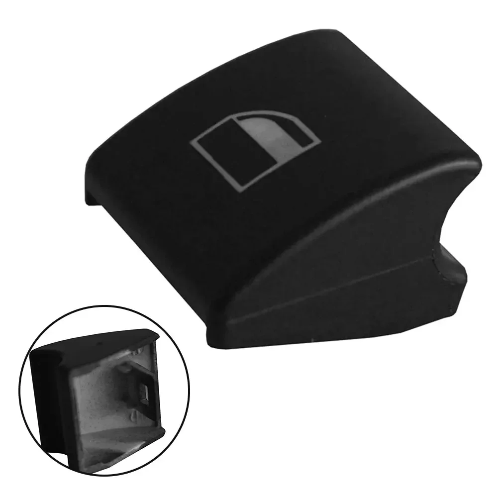Para BMW Serie 3 E46 330i 330xi 61318381514   Cubiertas de botón de interruptor de vidrio, cubierta de marco de ventana delantera, accesorios