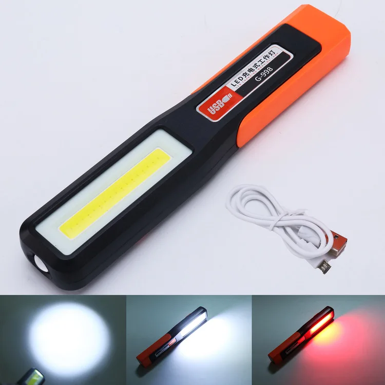 

1/2/4/8 шт. яркий COB светодиодный рабочий фонарь автомобильный механик лампа USB перезаряжаемый фонарик магнитный фонарь аварийное освещение сигнальная лампа