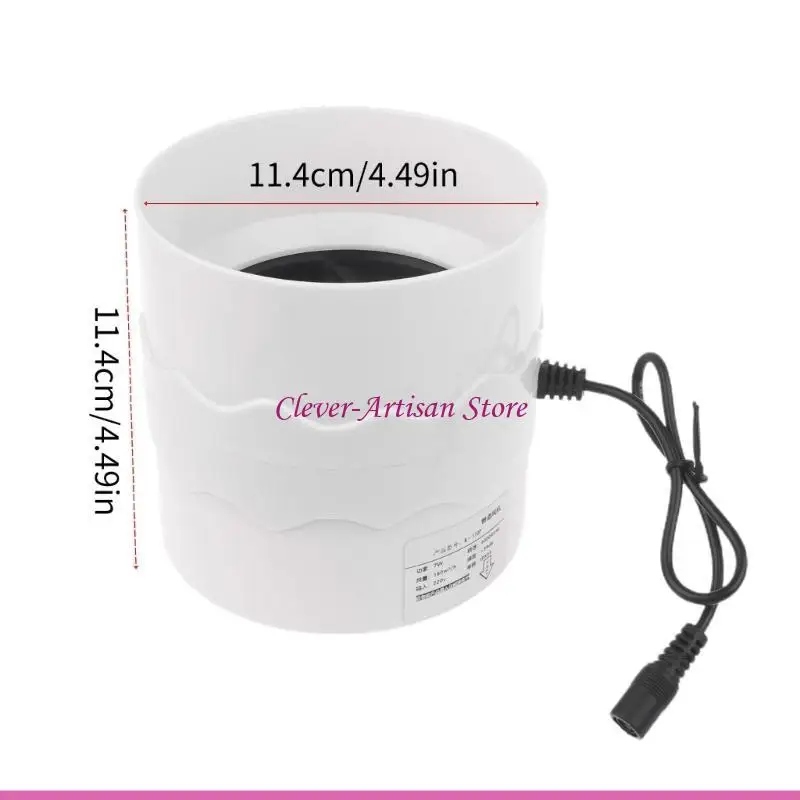 E06B Wentylator kanałowy o dużej prędkości 4000 obr./min, 110 mm z kablem o długości 130 do odprowadzania dymu