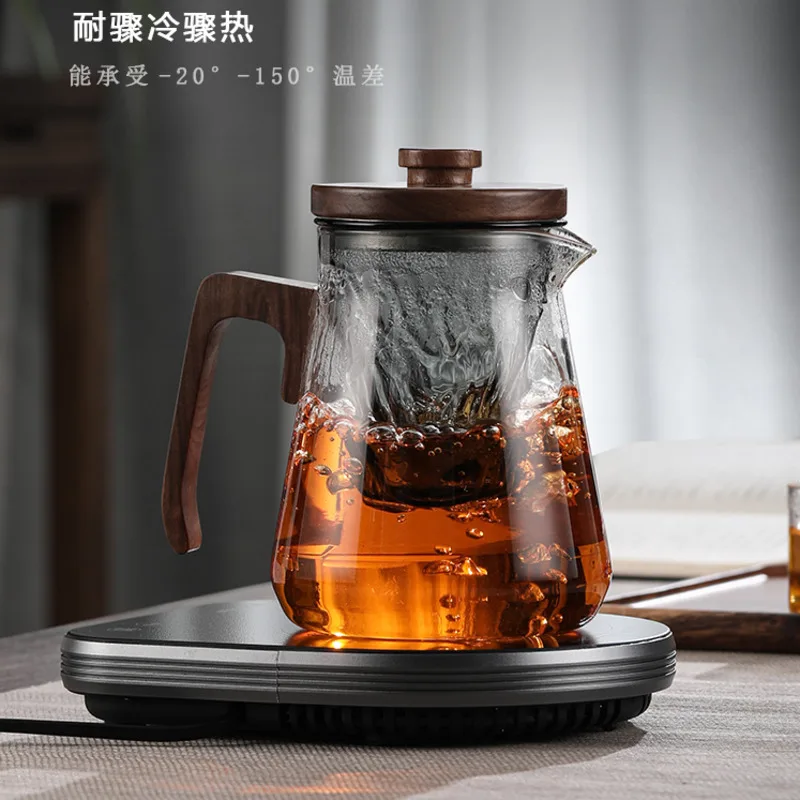 Glass View Mountain Bubble Tea Pot Iceberg Inner Tea Tea Separation Tea Maker Household High Appearance Level Kung Fu Tea Set