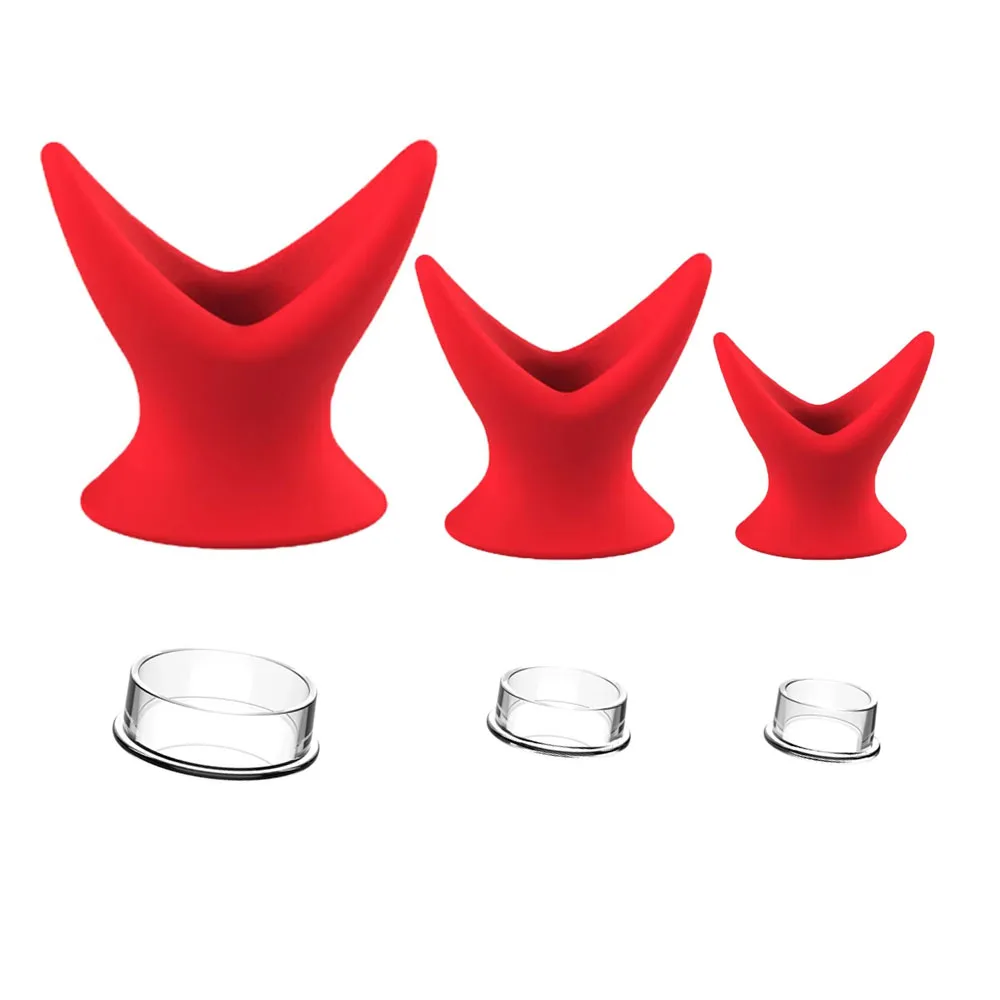 Soft Silicone Hollow Anal Plug, Stretchy Open Tunnel Butt Plug Dilator for Anal Training Stretching Enema Play, Comfortable Base view 6