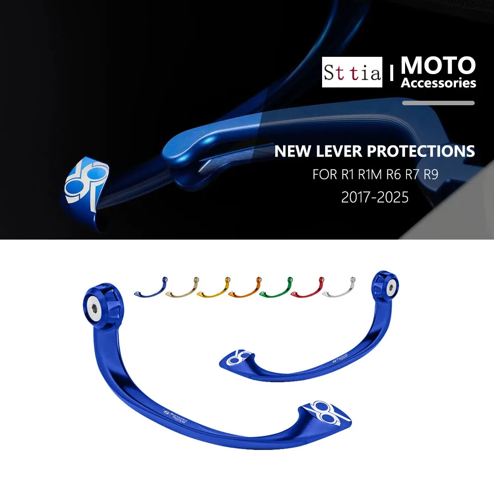

Новая тормозная ручка мотоцикла 2025 года защищает подходит для Yamaha YZF R1 R1M R6 R7 R9 2017 2018-2024, защита рычагов ручного тормоза с ЧПУ