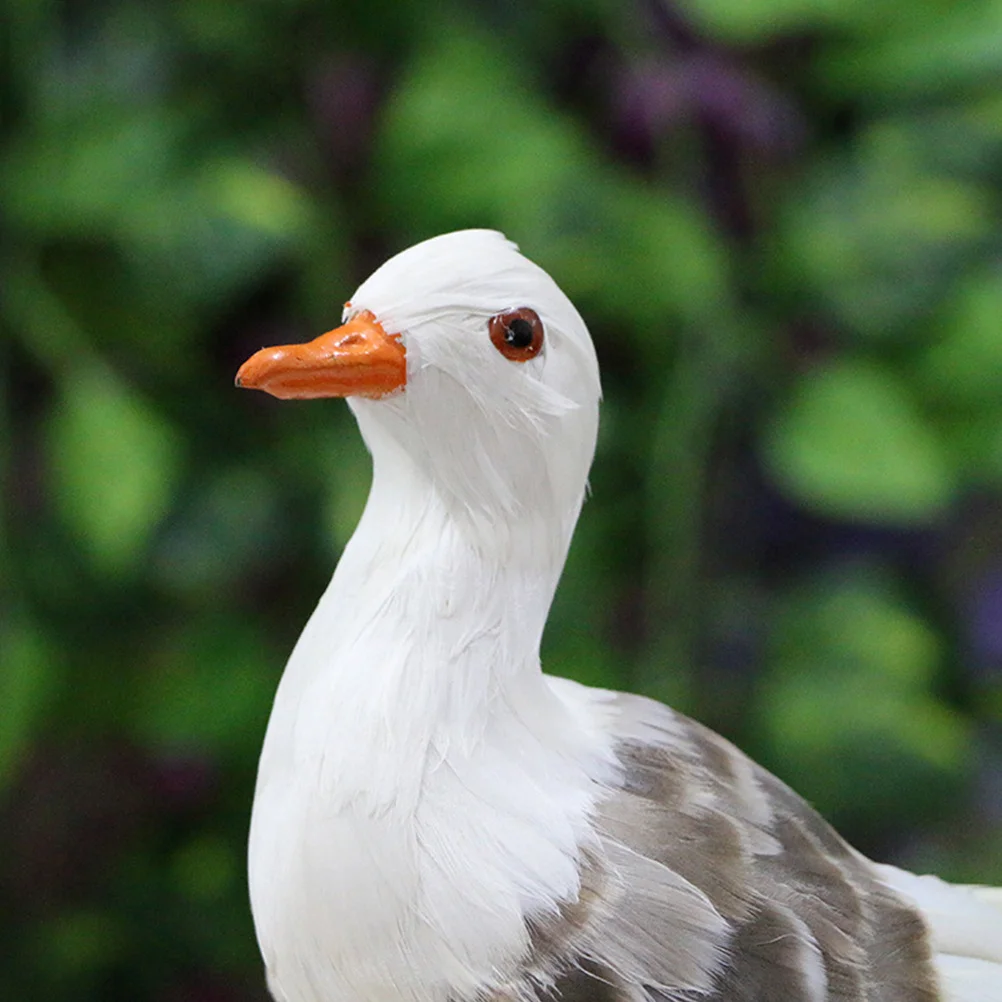 

Simulated Seagull Shape Home Desktop Decoration Lifelike Animal Decoration Photo Props Birthday Gift Mall Display Party Ornament