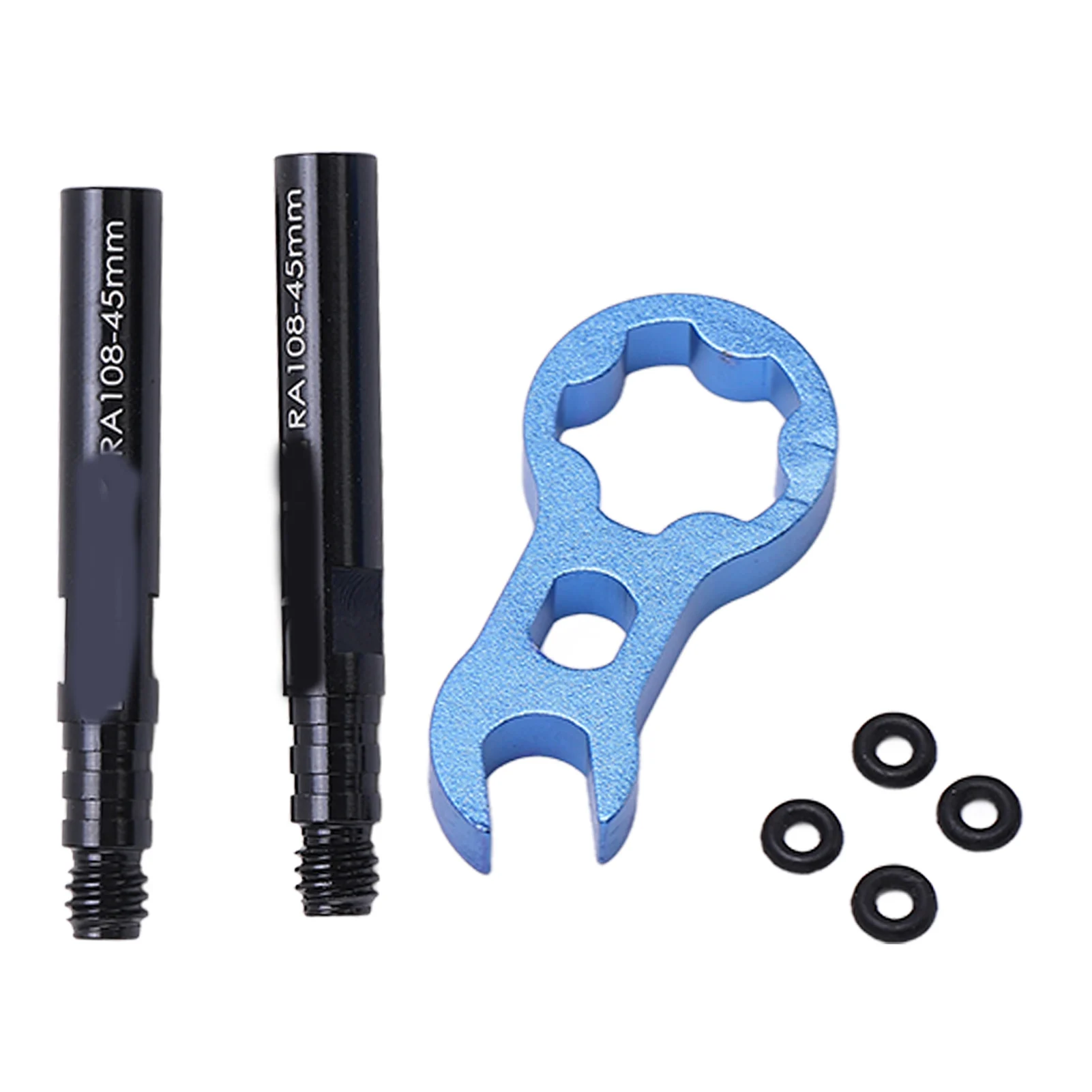 

Road Bike French Valve Extender - Aluminum Alloy Tire Valve Stem Extension Kit, Tube Valve Extender for Deep Rim Wheels