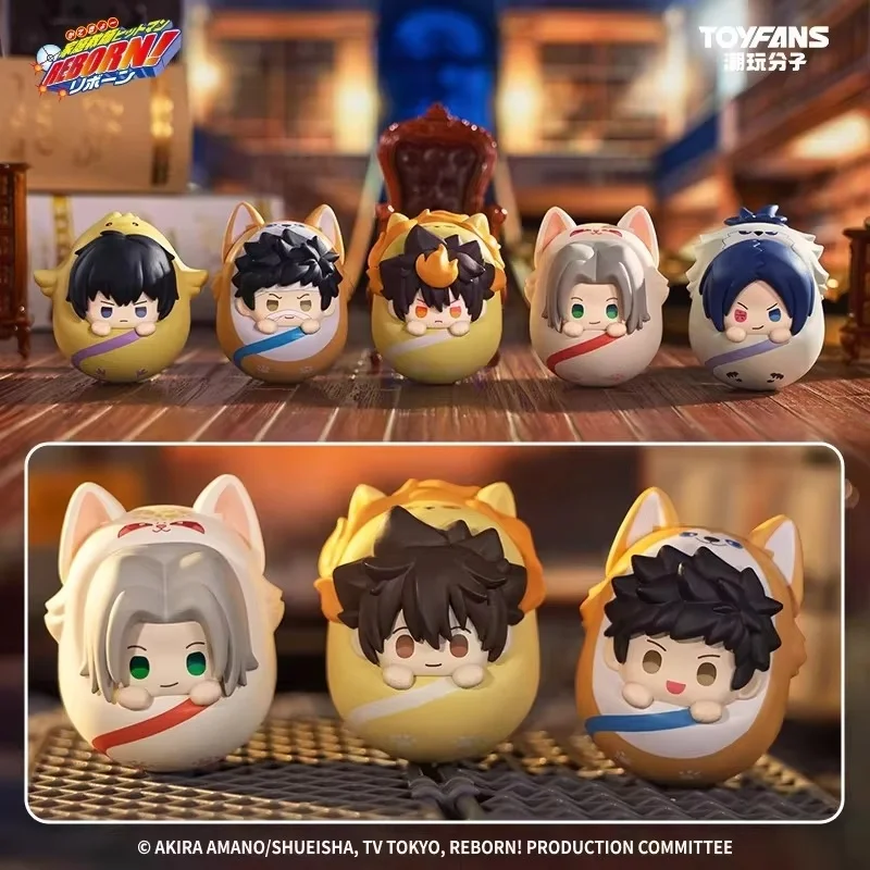 New Genuine Katekyo Hitman Reborn Blind Box Mochi Mochi Beads Peripherals Anime Figures Gift Toy Cute Pet Tumbler Mystery Box view 2