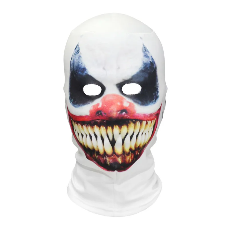 Fabric Mask Hood Balaclava Horrible Skull Mask Cosplay Headwear Scary Ghosts Mask Men Women for Halloween Cosplay Party Props