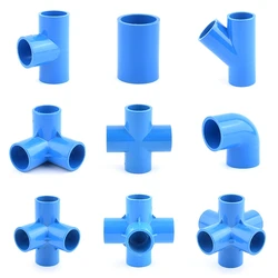 20~50mm PVC Straight Elbow Tee 4-Way Cross Garden Water Connectors Aquarium Water Pipe Fittings Water Tank Supply 5-Way Joint