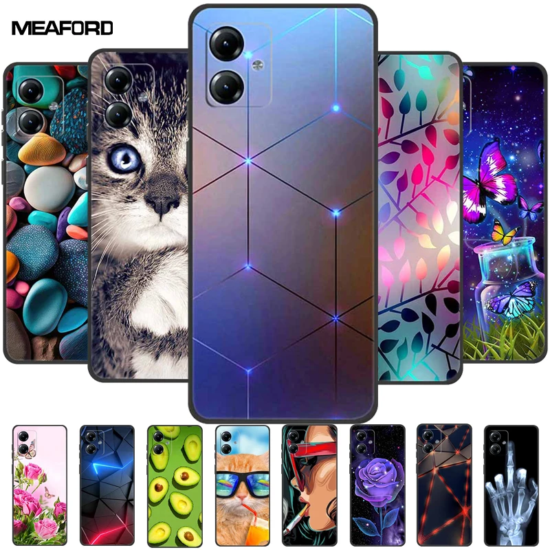 For Moto G84 G54 5G Case Fashion Soft TPU Silicone Bumper Phone Cover for Motorola Moto G84 5G MotoG54 G 54 84 Coque Capa Cats