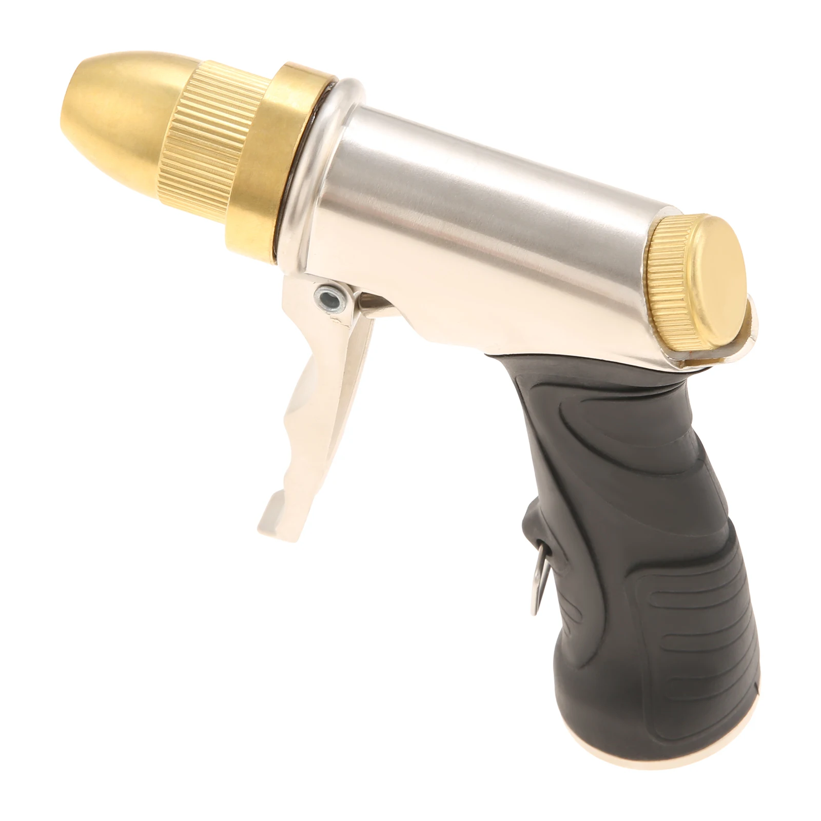 Metal Garden Hose Spray Nozzle with Non-Slip Handle Universal 3/4" Standard Thread for Outdoor Garden Watering Car Cleaning - view 5