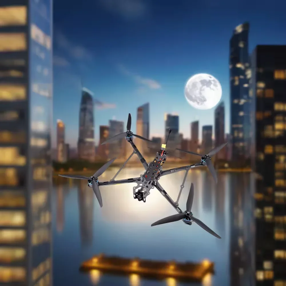 XL10 V6 6S 10 polegadas FPV Racing 4kg Carga útil 3115 900kv Motor GPS de longo alcance 10km 20km 5V Saída Modelo VTX