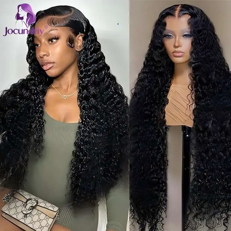 

13x4 Lace Front Wig Human Hair 30 Inch Curly Human Hair Wig 200% Density Glueless Deep Wave Brazilian Hair