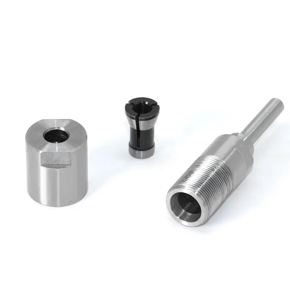 1/4 "8mm 12mm 1/2" haste roteador bit extensão haste conversor pinça máquina de gravura acessórios para fresa madeira