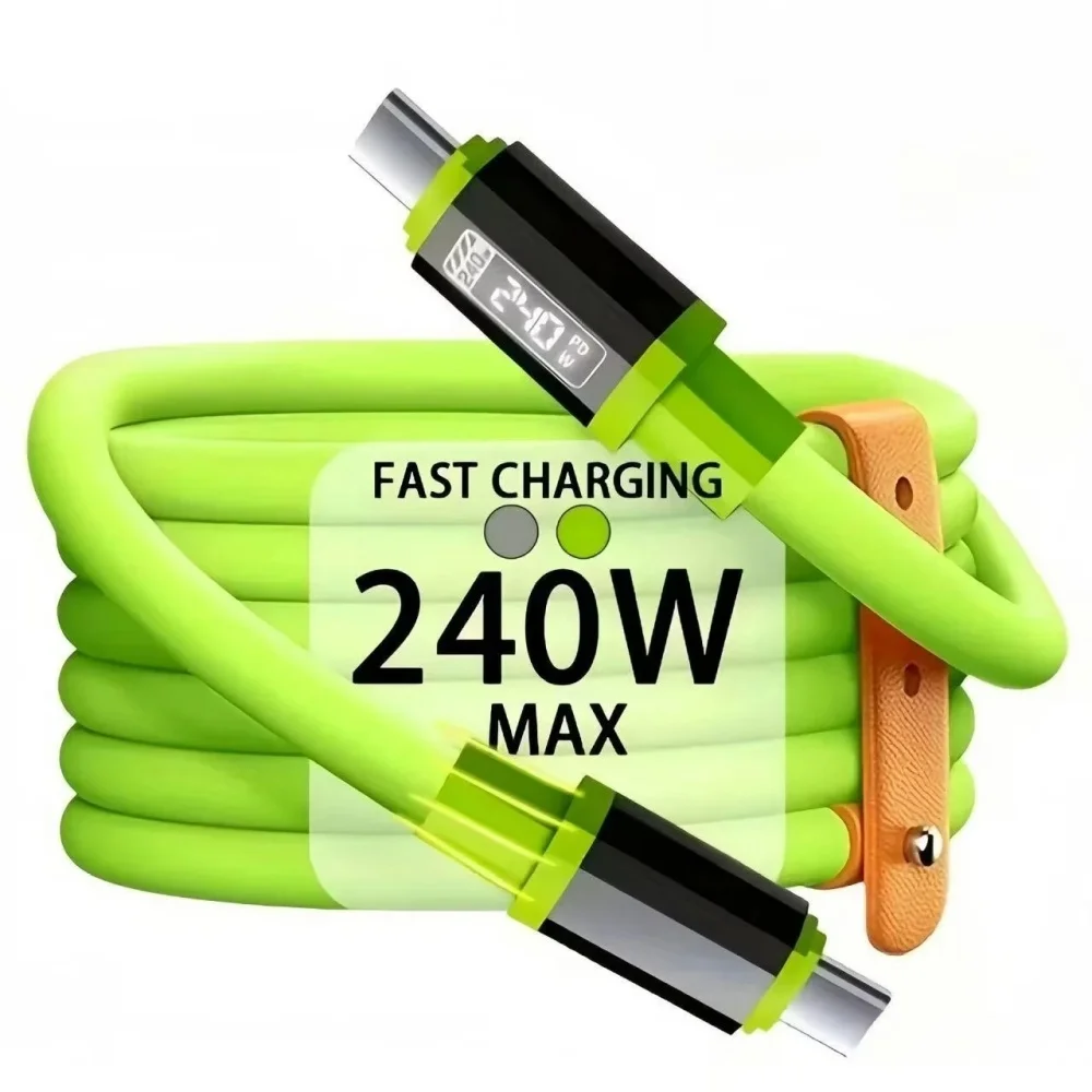 240W USB C To C Super Fast Charging Cable Universal High Power Charger USB Cord 6A Type C Cable for Xiaomi iPhone Samsung Phones