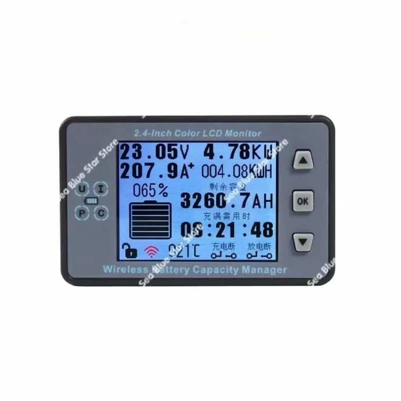 

Ammeter RV Electric Car Coulomb Gauge Lithium Lead Acid Battery Tram Gauge Hall Bluetooth Coulomb