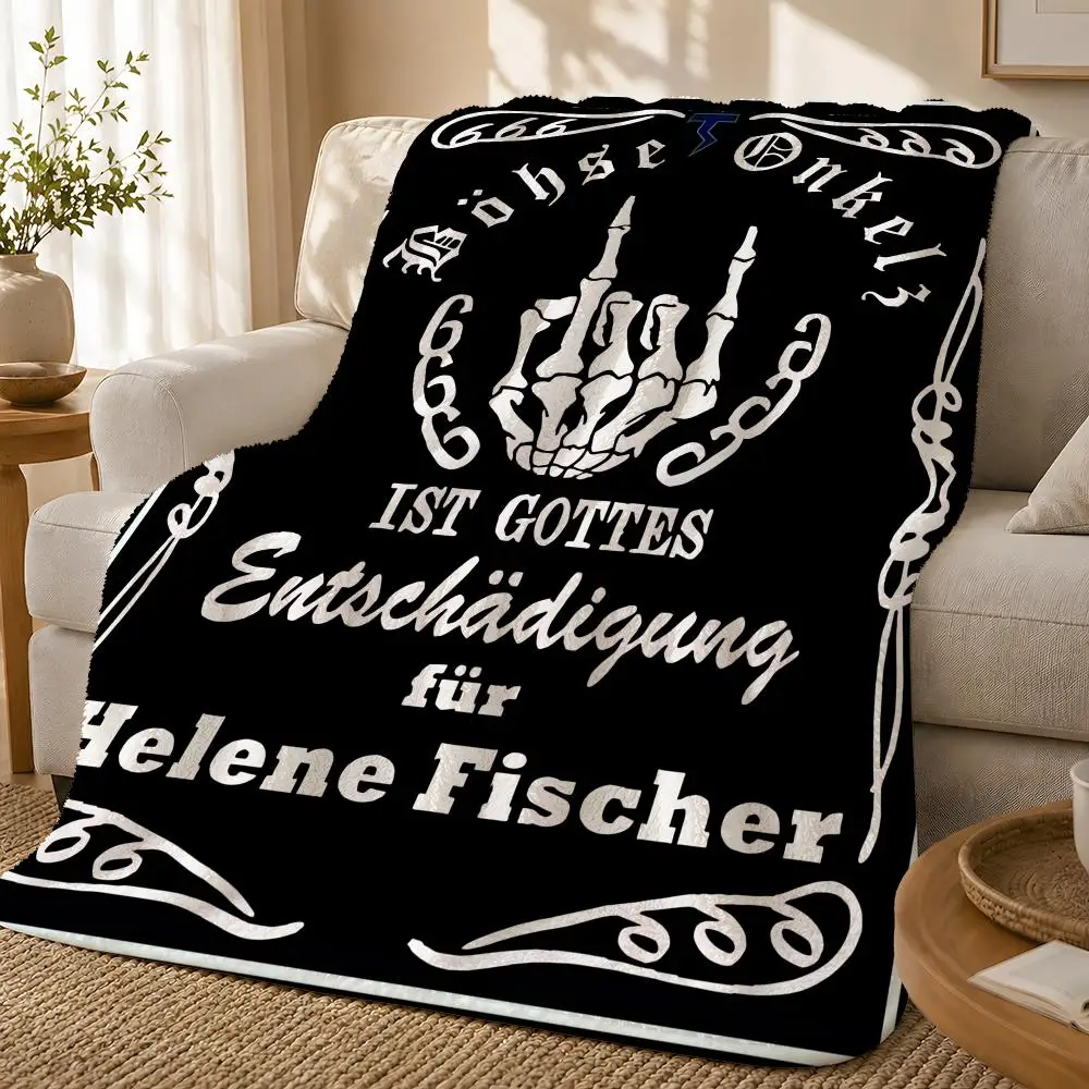Band Bohse Onkelz Throw 1pc Flannel Blanket Soft Lightweight Warm Cozy For Bedroom Sofa Bed