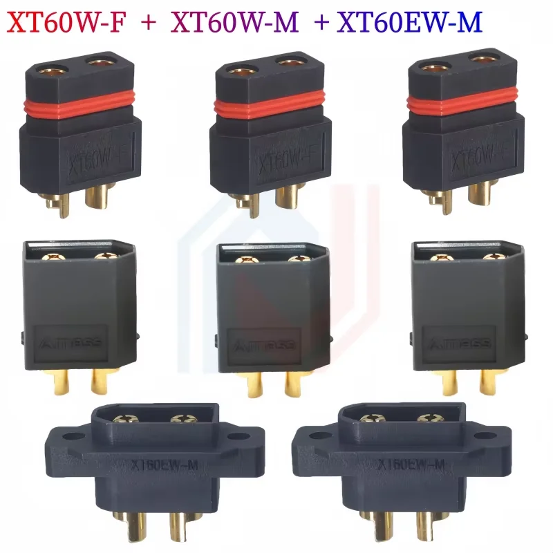 XT60W-M/XT60EW-M/XT60W-F Waterproof XT60 High Current Plug Male Female for RC Aircraft Drone Car and Lipo Battery