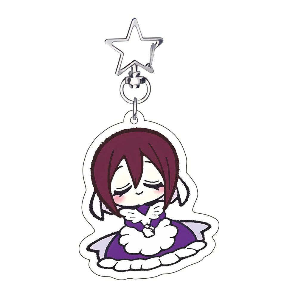 6CM Anime The 100 Girlfriends Who Really Love You Acryl-Schlüsselanhänger Modell Cosplay-Charaktere Ornament Zubehör Geschenke – Detail 6