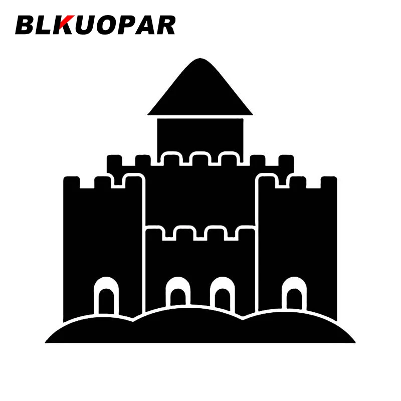 

BLKUOPAR Beach Castle Sand Icons Car Sticker Sunscreen Waterproof Decal Creative Funny Refrigerator Windows Decor Vinyl Car Wrap