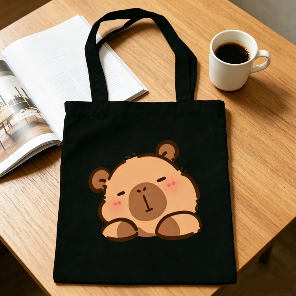 Capybara tote bag grocery y2k shopper shoulder  personnalisable femme