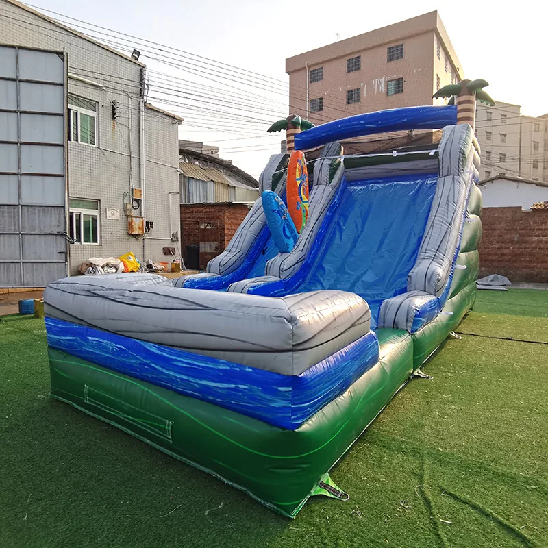 PVC inflatable large children's outdoor slide castle, outdoor inflatable bouncing slide