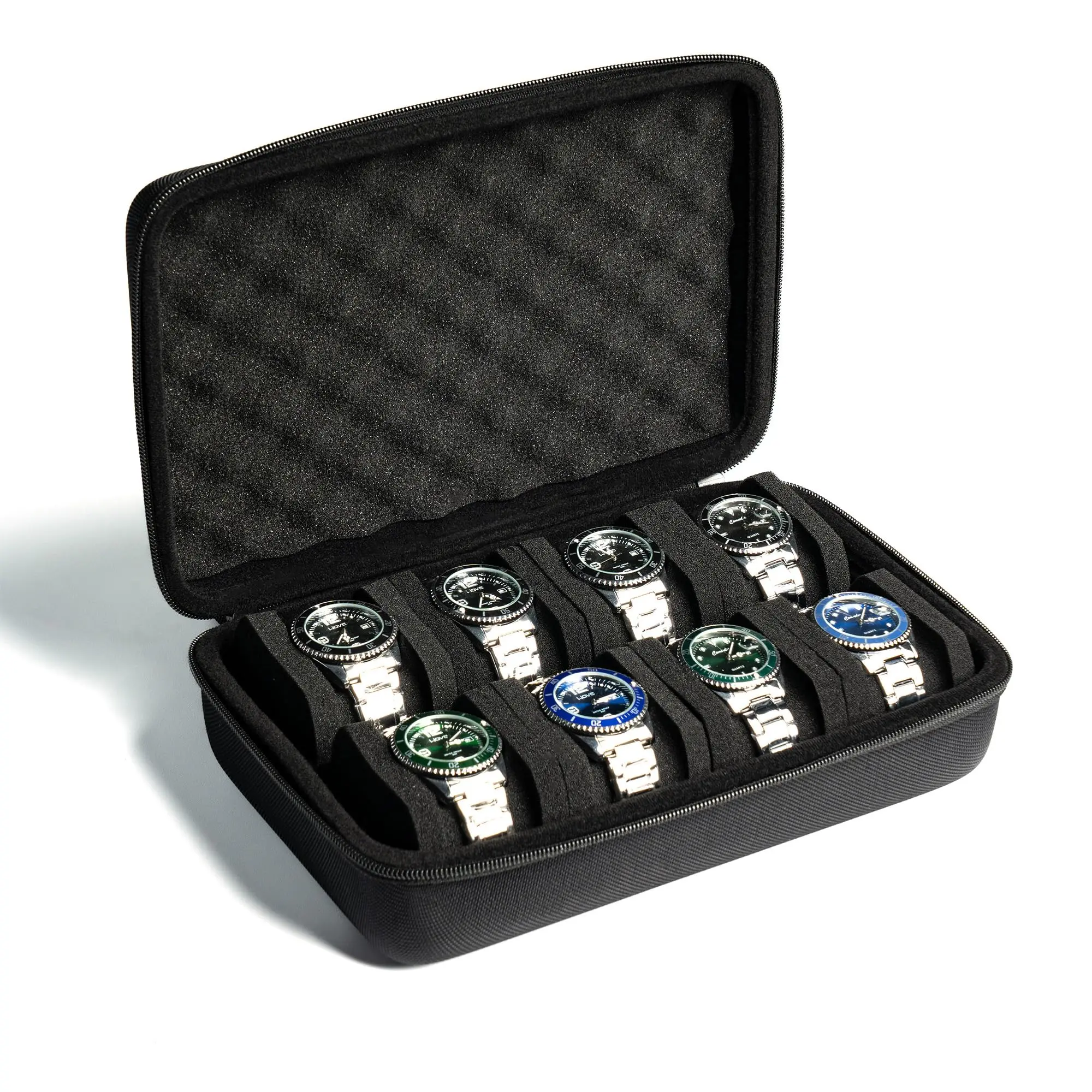 A Sturdy Watch Storage Box Designed for 8 Watches, Suitable for Smartwatches,watch storage organizer,hardshell watch travel case