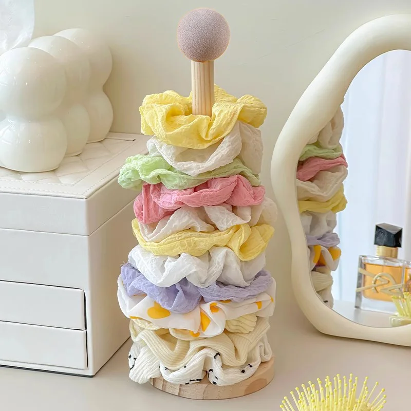 1/2pcs Scrunchie Holder Organizer Wood Bracelet Holder Hair Tie Storage Headband Display Stand