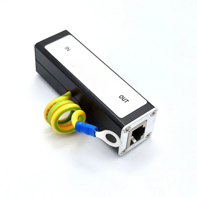 كاميرا الشبكات lightnings arrester Ethernet Protector للغاية تحمل الفولتية تسامح لاستخدام المجتمع الملحق