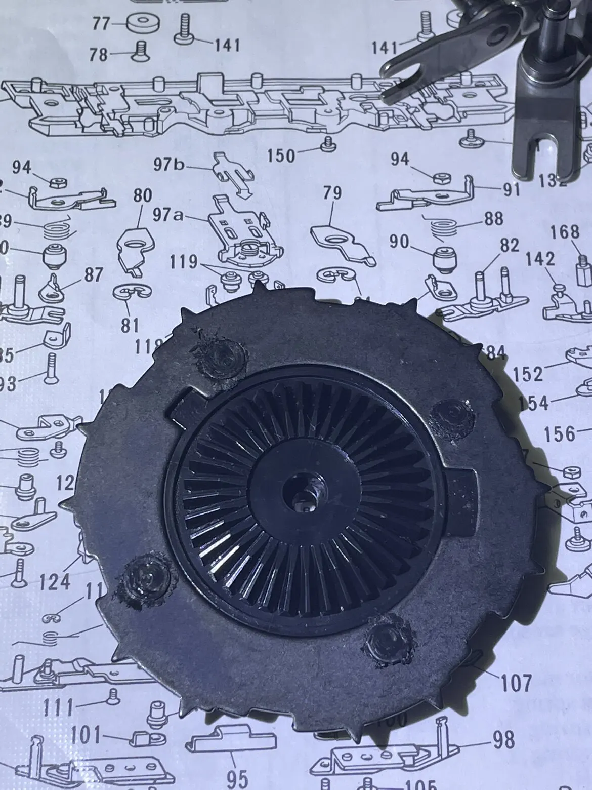 Brother Spare Parts Brain Weaving Machine Steel Strip Plate Kh940 C14