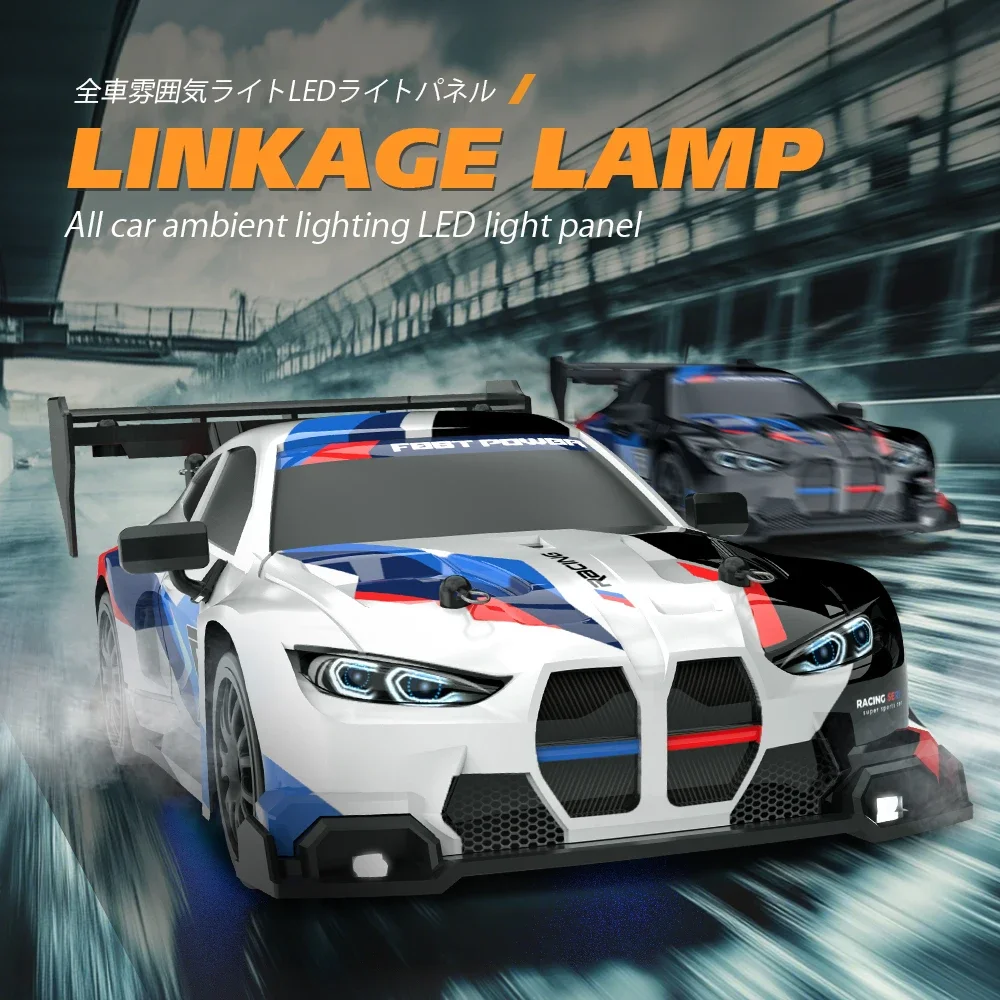 1:24 Scale Remote Control Drift Cars 2.4GHz 4WD Off-Road Racing with LED Lights 30km/h High-Speed RC Vehicle Ideal Gift for Kids