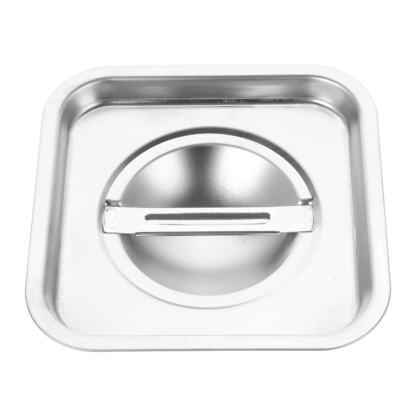 

Stainless Steel Replacement Metal Cover For Jar Oil Pot Lids With Handle Easy To Clean Kitchen Storage Efficient