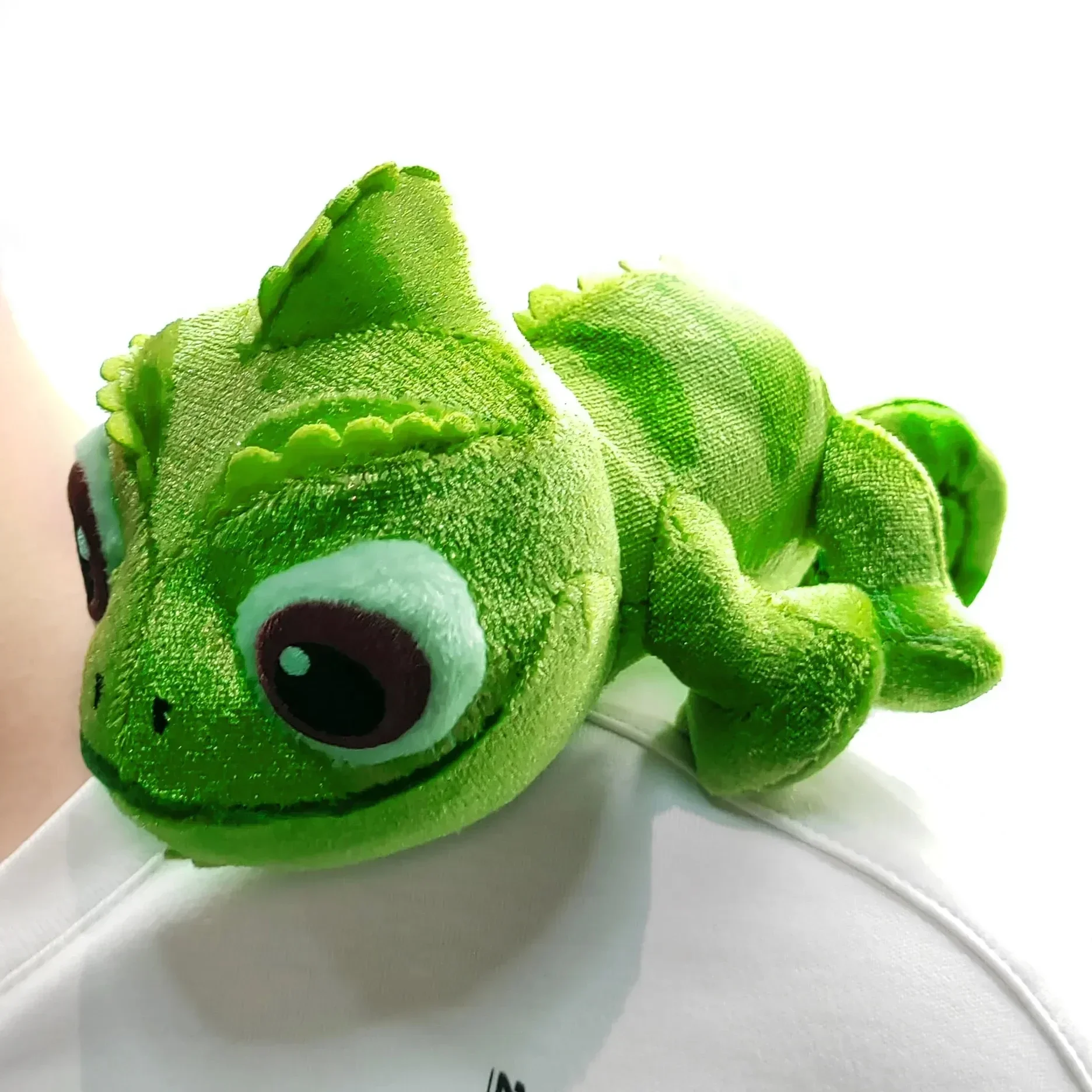 Peluche Pascal Raiponce Caméléon, 15cm, Animaux, Beurre, Cadeau Kawaii pour Enfant