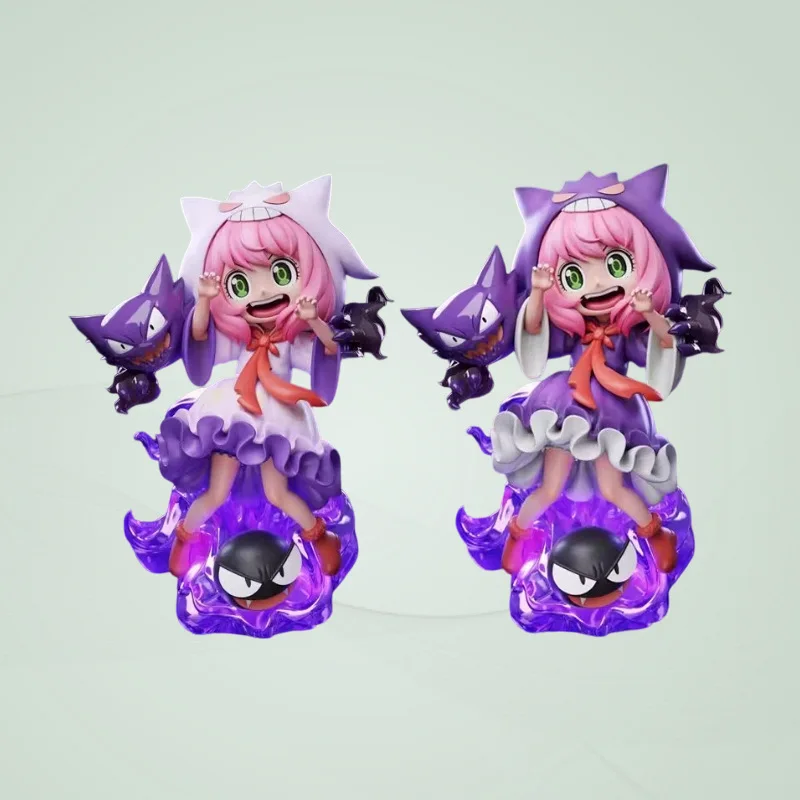 18cm-アニャ・フォージャー-ゲンガー-コスプレ-spy×family-×-ポケモン-キュート-ダブルカラー-gk-アニメモデル