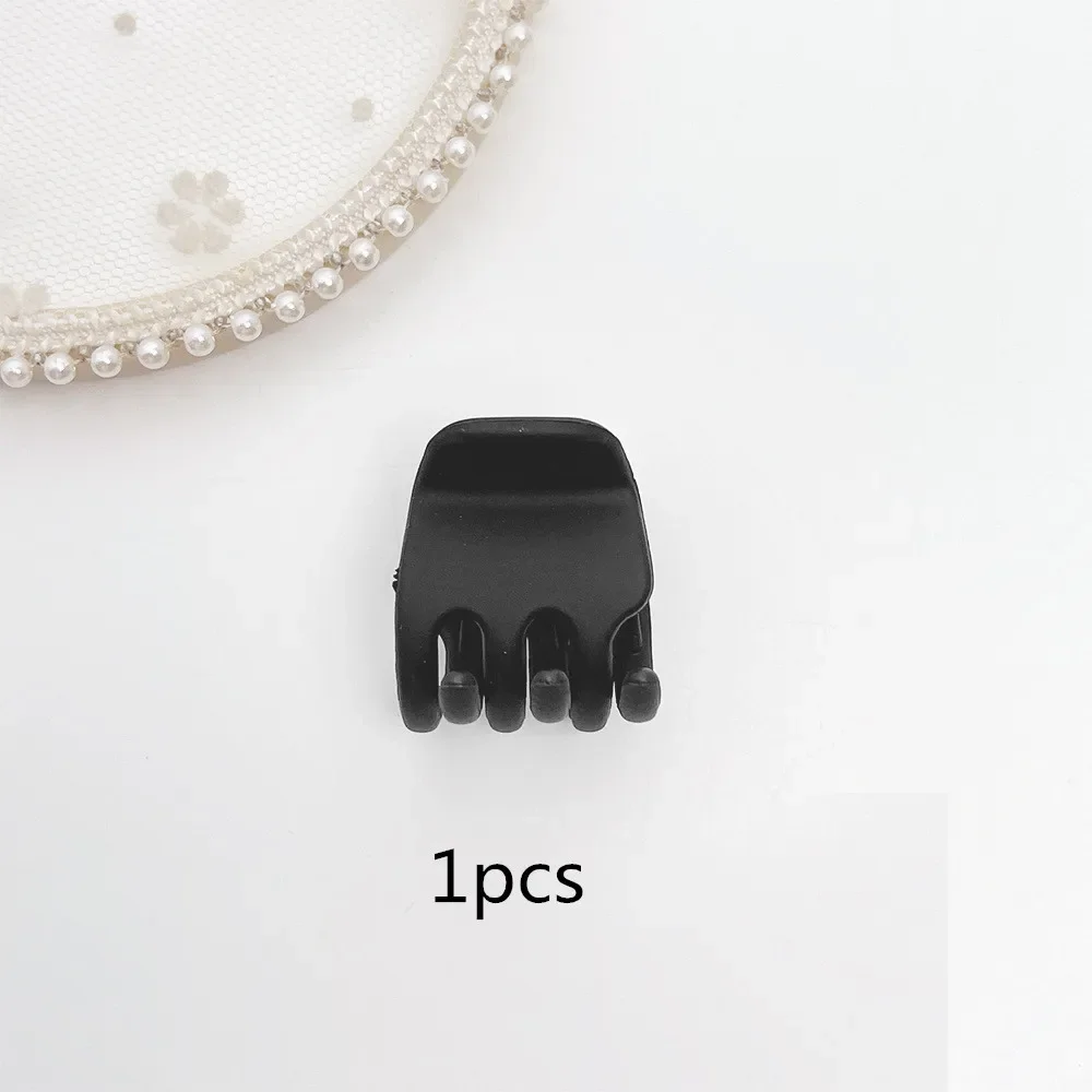 New Fashion Small Geometry Solid Colour Clip Hairpin for Women