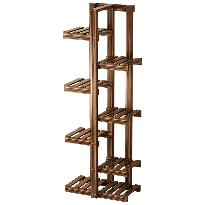 Wooden Multi Tier Plant Stand Indoor Flower Pot Rack Succulent Holder Living Room Decorative Shelf for Greenery Display