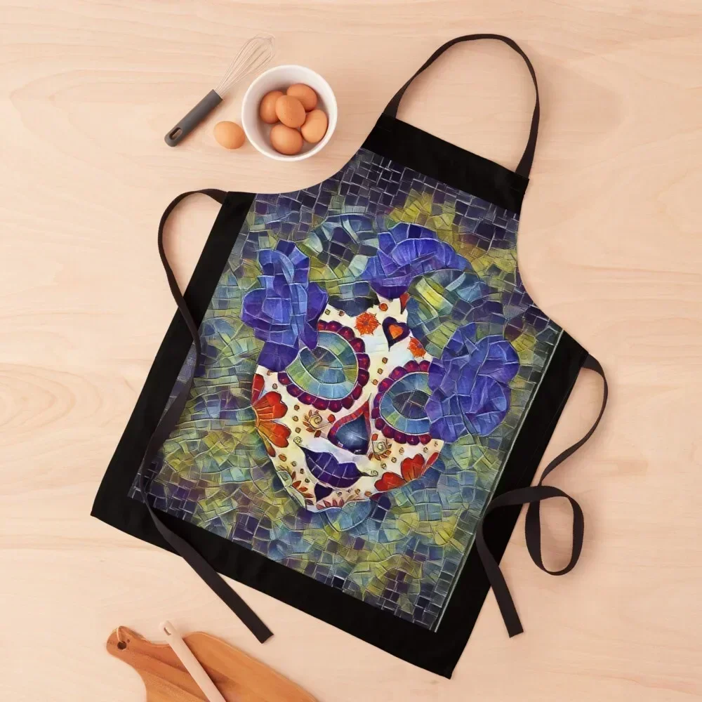

Stares in Sugar Skull Apron kitchen item Kitchens Woman japanese style Sexy Apron