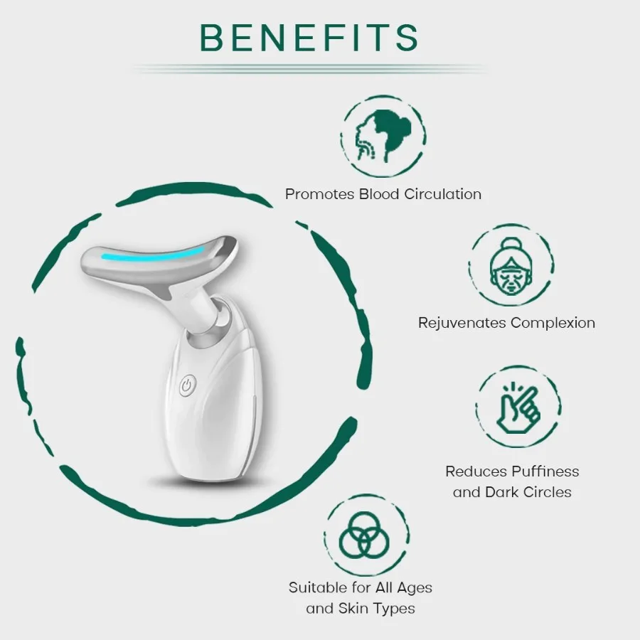 Urządzenie do terapii LED do liftingu szyi i twarzy