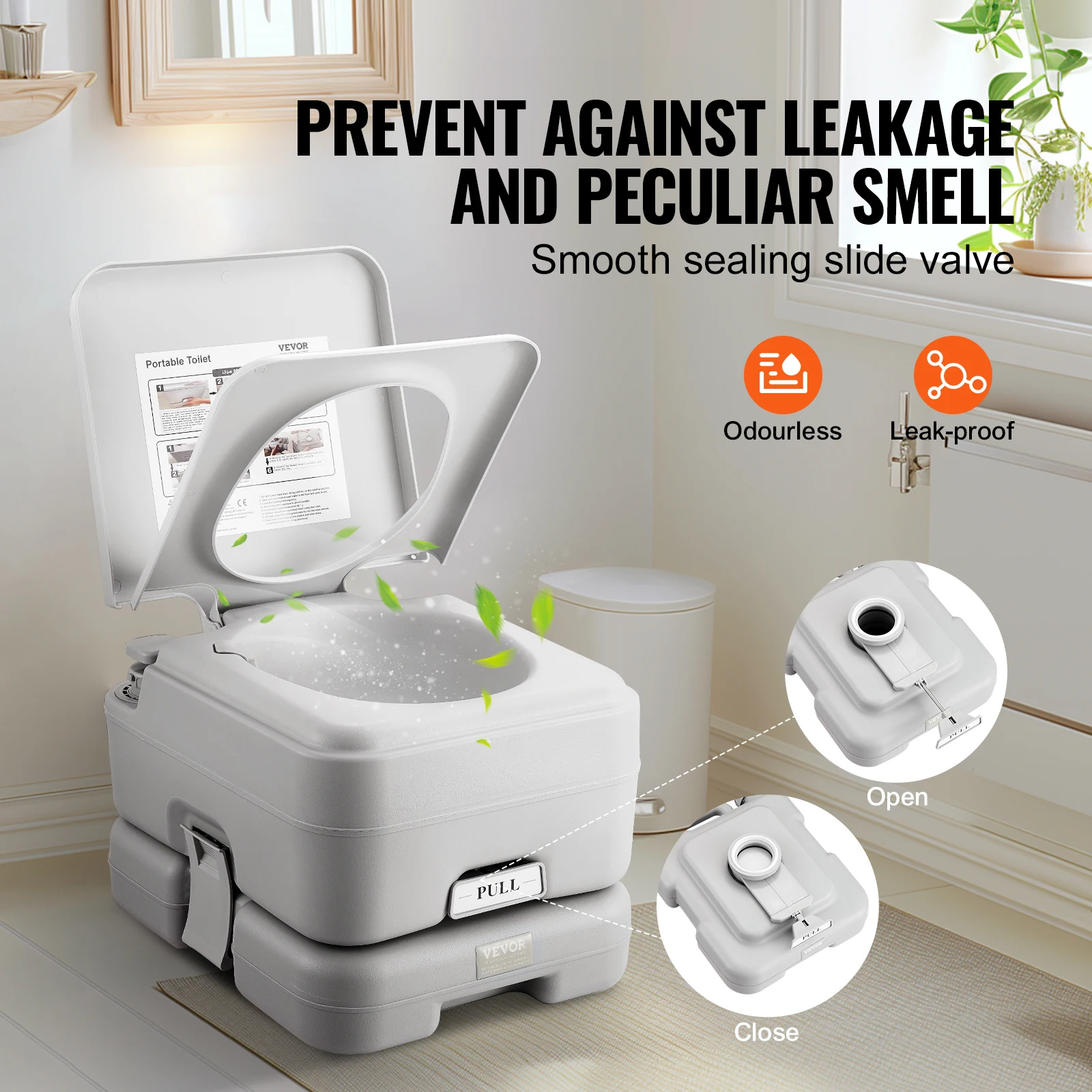 

Кемпинговый горшок Porta с кнопкой, заподлицо под давлением, герметичный и без запаха портативный туалет