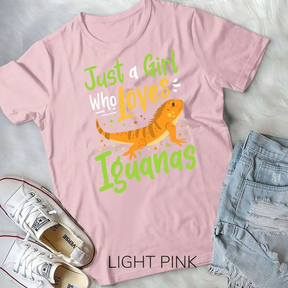 Unisex Lagarto T-shirt, Apenas uma Menina Que Ama Iguanas Presente