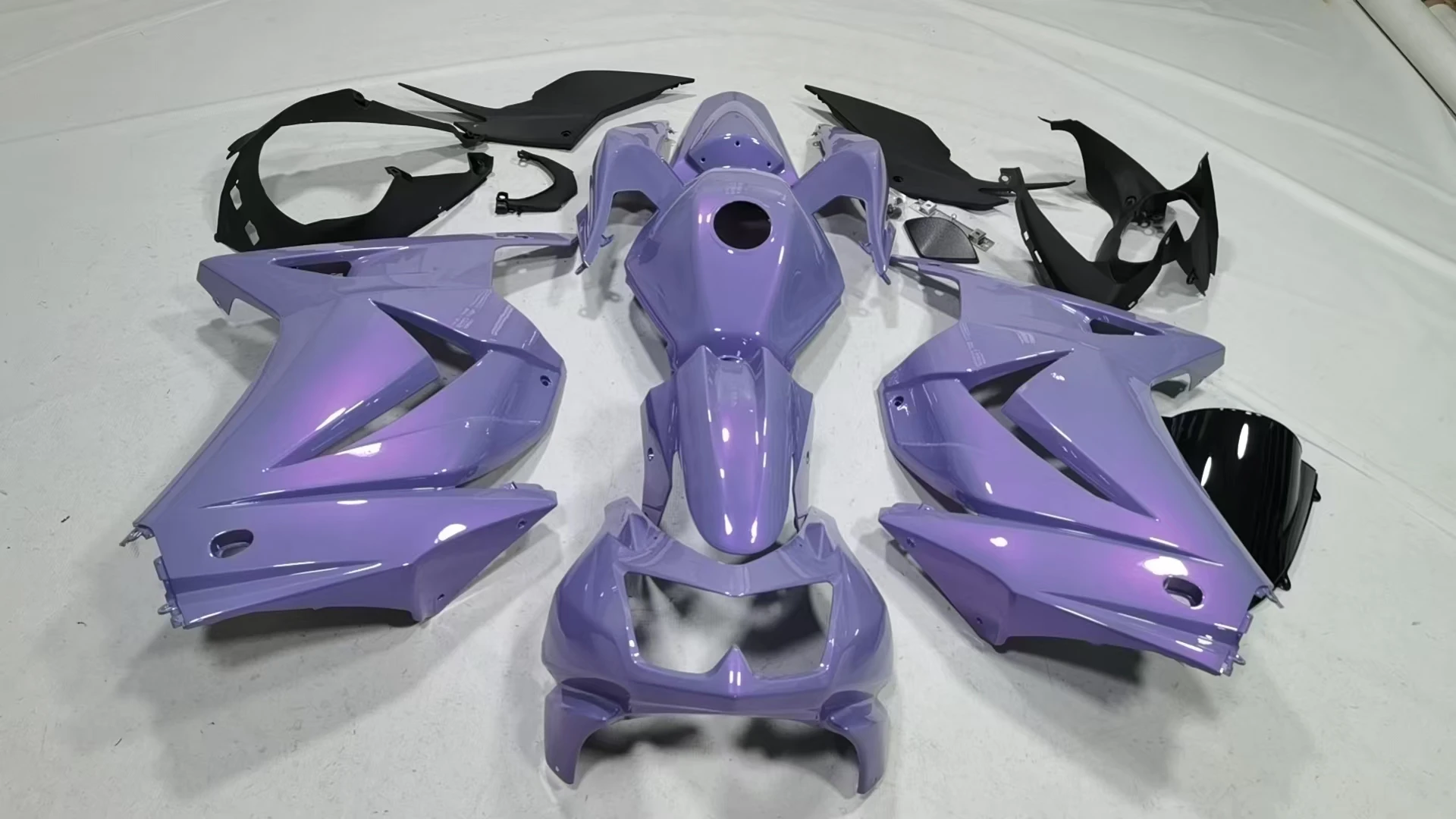 Motorcycle Fairing Kit Fit For Ninja 250R EX250 Ninja250 2008 2009 2010 2011 2012 Bodywork Set High Quality Abs Injection purple