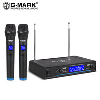 Wireless Microphone G-MARK G210V Professional 2 Channels Handheld Karaoke Mic For Party Meeting Church Show Home