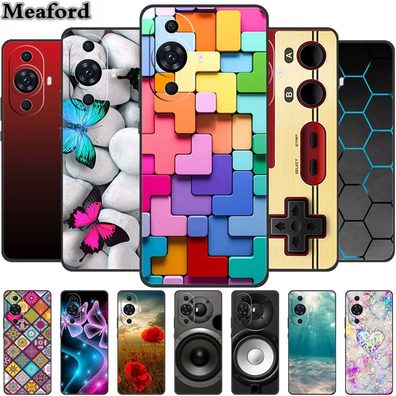 For Huawei nova 11 Pro Ultra Case Luxury TPU Soft Silicone Phone Cover for Huawei Nova11 Ultra Pro Shockproof Protector Fundas