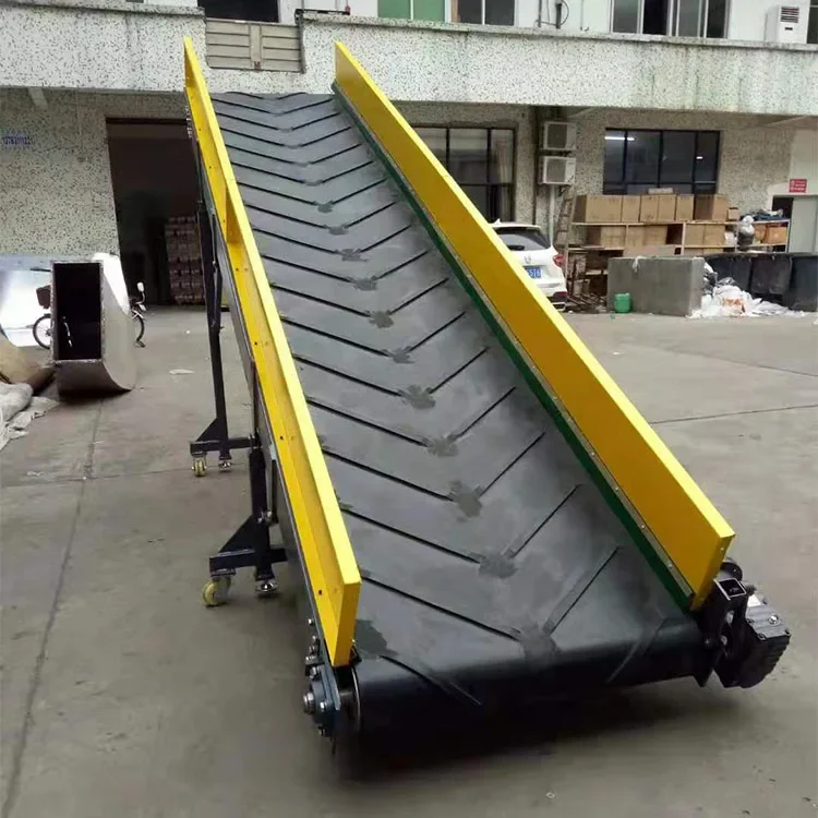 Factory Custom Rubber Belt Conveyor Inclined Belt Conveyor System Conveying Machine Transport Rubber Belt Price