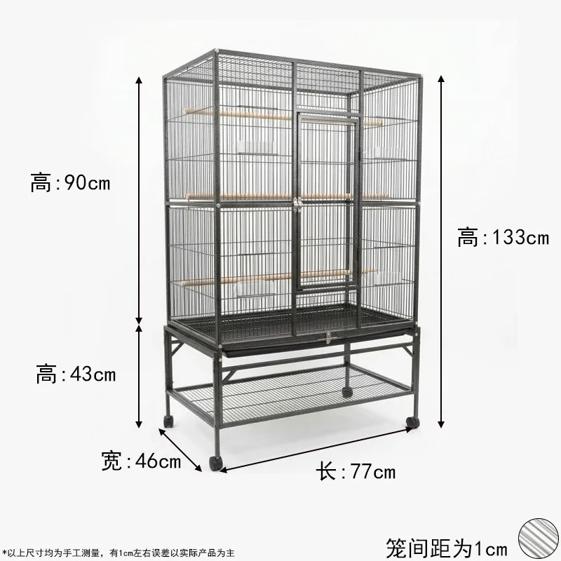 Bird cage household with tray source factory anti-escape bird cage
