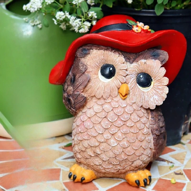 Owl Resin Garden Ornament –Cre - đánh giá và giá Home Decor Garden Ideas
