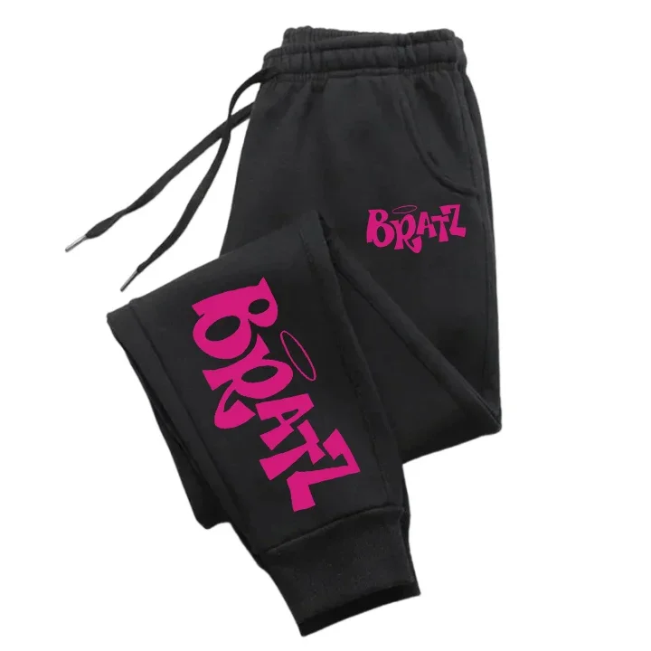 

Autumn/Winter Street Style Pink Letter Print Men's Casual Outdoor Jogging Pants Fashionable Hip Hop Retro Style Men's Sweatpants