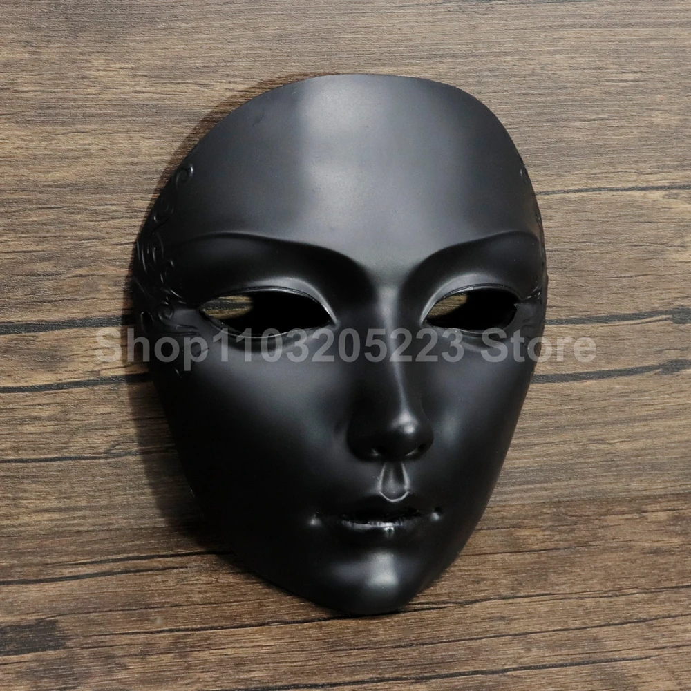 Handmade Halloween full face mask, mysterious clothing, hand drawn, couples, men and women, accessories, party gifts