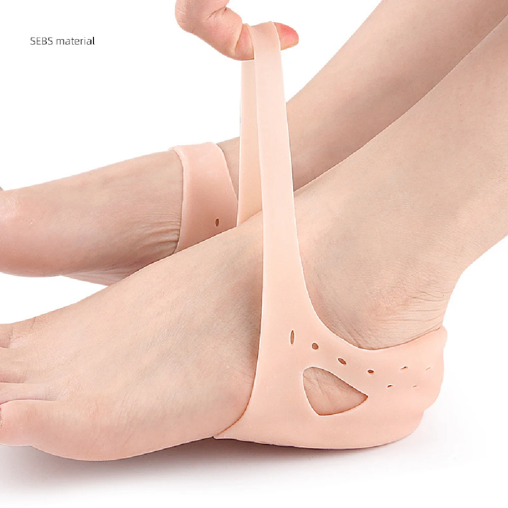 1Pair Silicone Heel Protectors, Heel Gel Heel Cushions for Cracked Heel- Heel Cups Heel Cover for Heel Repair Women Men