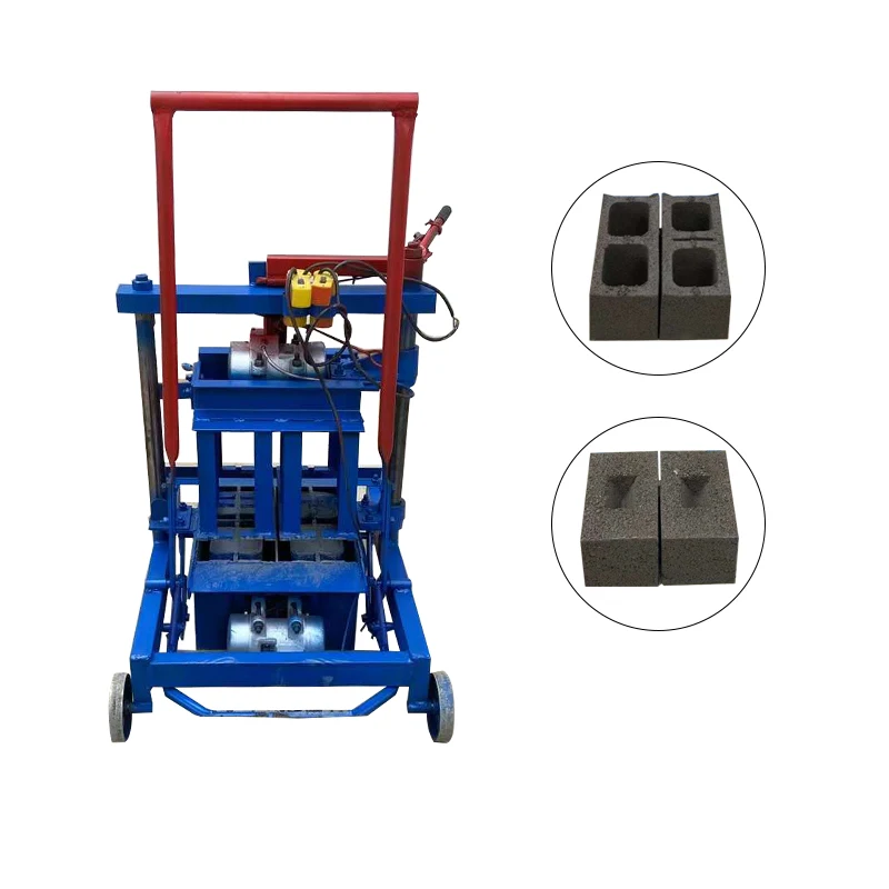 

Small Semi-Automatic Concrete Free Burning Brick Machine One-Time Direct Push Walking Cement Block Motor Brick Making Machinery