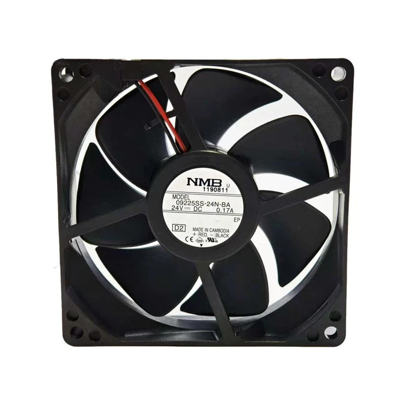 HJY 1PCS NMB 09225SS-24N-BA 24V DC 2-wire chassis cooling fan 92 x 95 x 25 mm