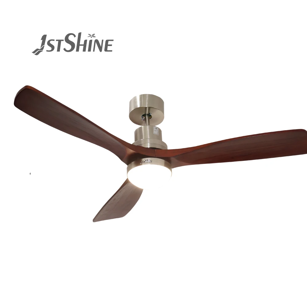 ceiling fan modern 52 inch thin wood blade inverter bldc led ceiling fan with light